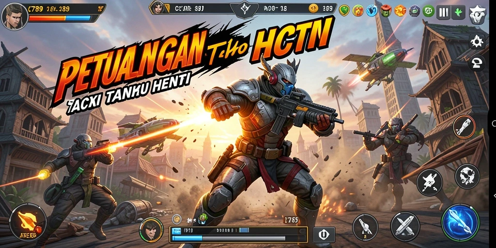 Screenshot menampilkan aksi seru dalam game C789.