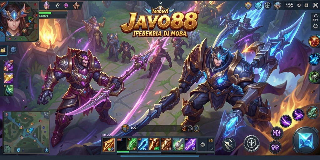 Screenshot dari gameplay epik di JAVO88 dengan pertarungan yang intens.