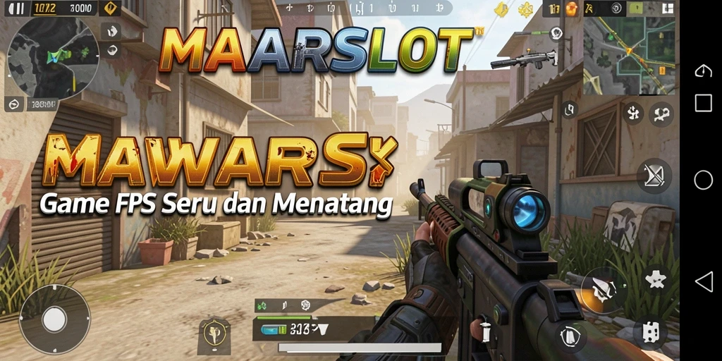 Tampilan gameplay intens di MAWARSLOT dengan pertempuran seru.