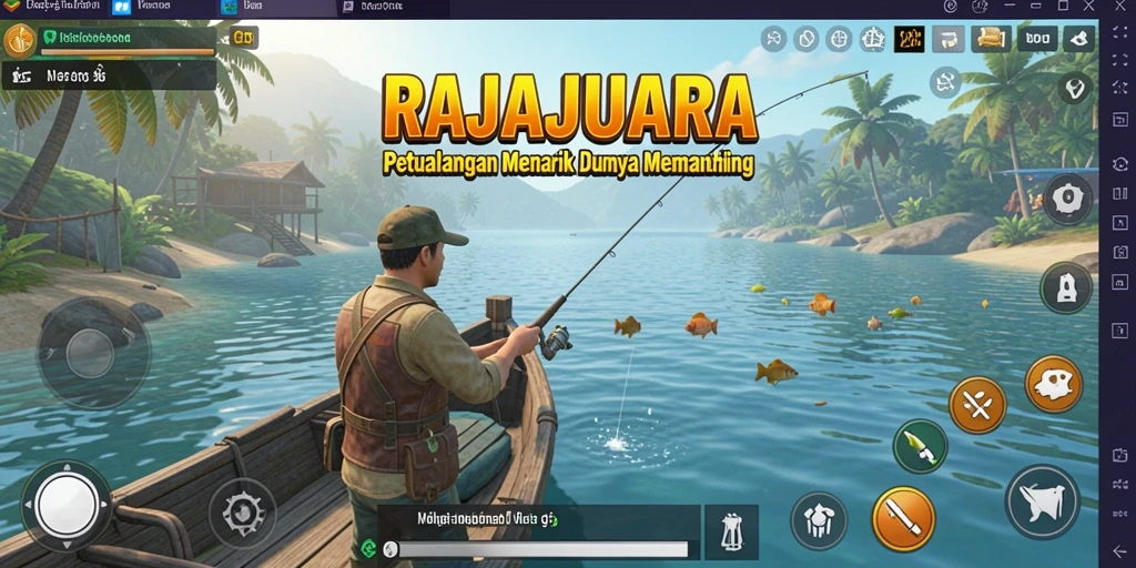 Gameplay memancing seru di RAJAJUARA dengan grafis menakjubkan.