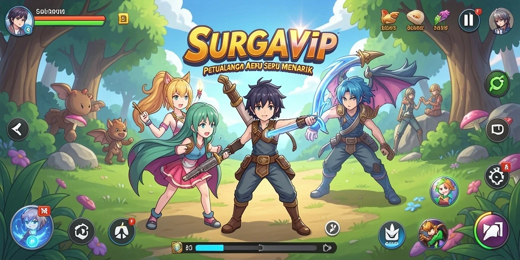 Gameplay menarik dengan karakter anime yang hidup.