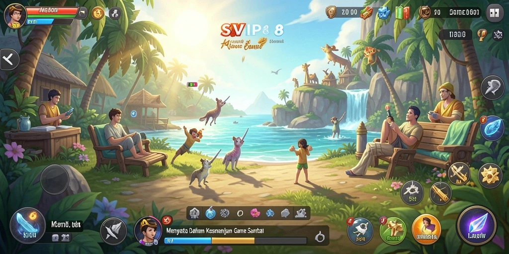 Tangkapan layar SVIP8 menunjukkan gameplay santai yang menarik.